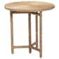 Baxton Studio Fumito Round End Table in Natural Brown, , large