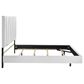 New Heritage Europa California King Upholstered Panel Bed with Lighting in White, , large