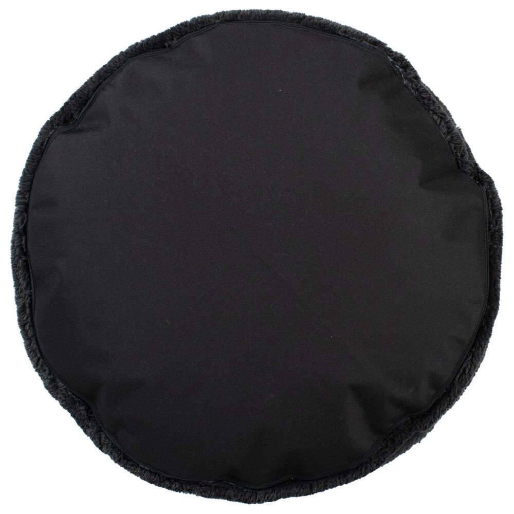Howard Elliott Shar Pei Short Pouf in Black, , large