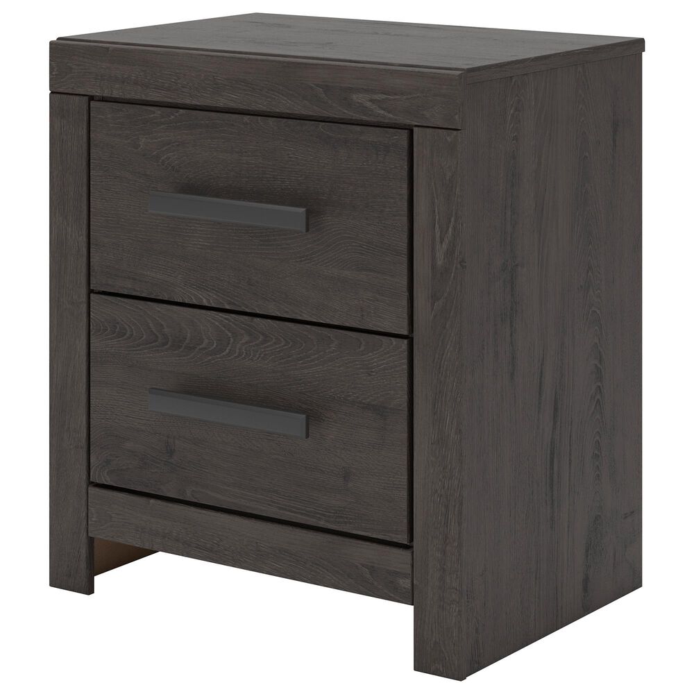 Ashley Prendonea 2-Drawer Nightstand in Dark Charcoal, , large