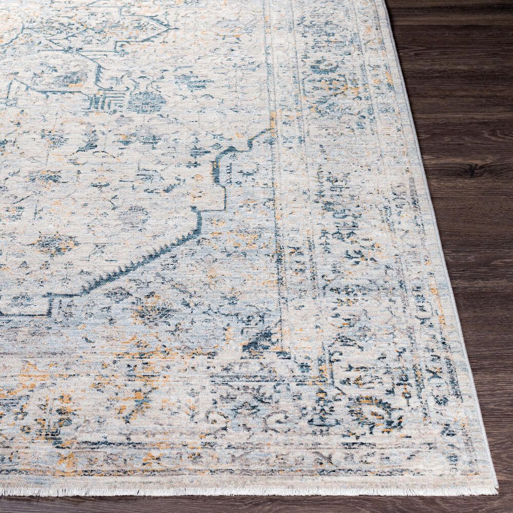 Surya Laila LAA-2311 10&#39; x 14&#39; Teal, Sage, Saffron, Gray and Cream Area Rug, , large