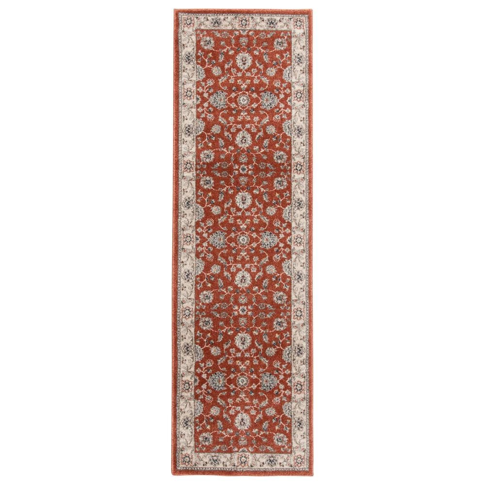Central Oriental Minerva Maneli Spice and Alabaster 2"3" x 7"7" Runner, , large