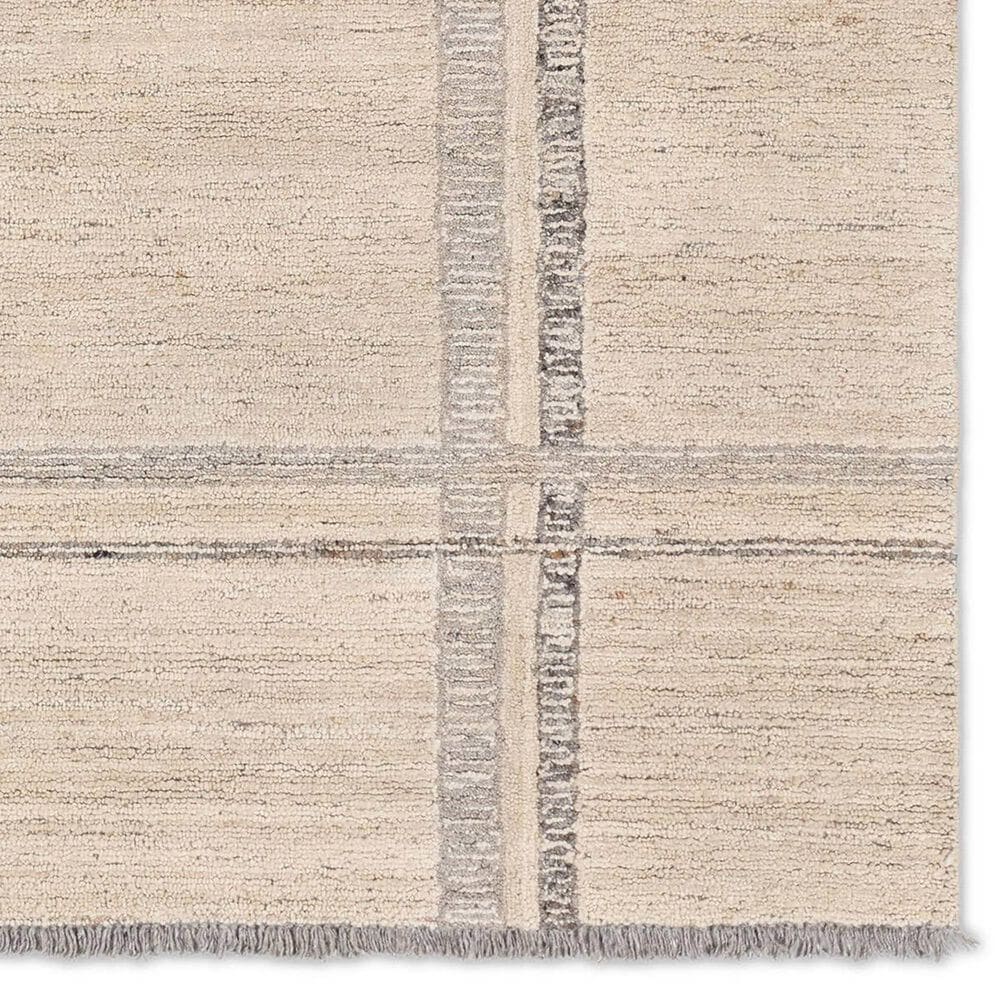 Jaipur Hadi Bilal 8&#39; x 10&#39; Pumice Stone, Humus, Frozen Dew, Fog and Almond Milk Area Rug, , large