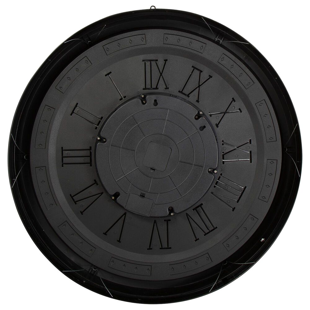 Ashley Dairton Wall Clock in Black and Gold, , large
