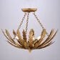Vaxcel International Co. Ltd. Ozette 3-Light Semi-Flush Mount in Painted Gold, , large
