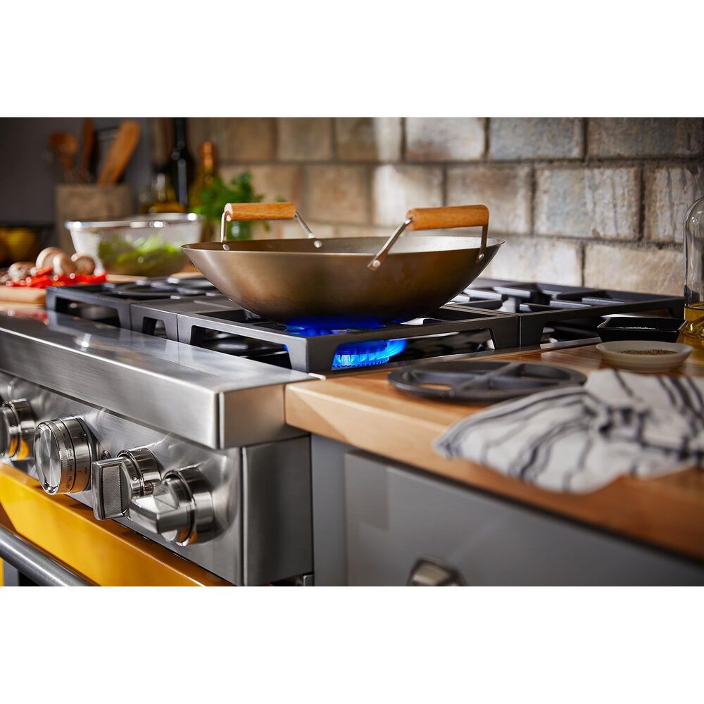 KitchenAid 4.1 Cu. Ft. Freestanding Gas Range with True Convection in Yellow Pepper, , large