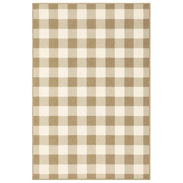 Oriental Weavers Marina 2598I 3"7" x 5"6" Tan Area Rug, , large