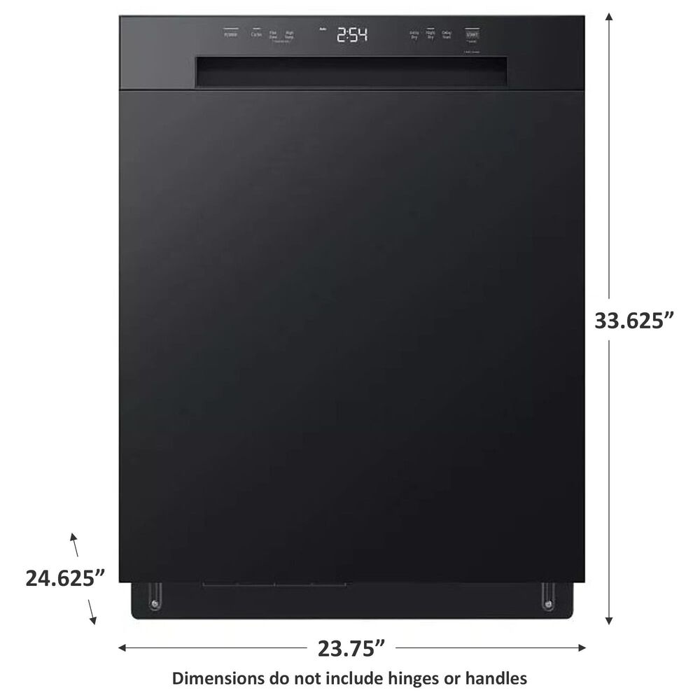 LG Front Control Dishwasher with SenseClean, Black, , large