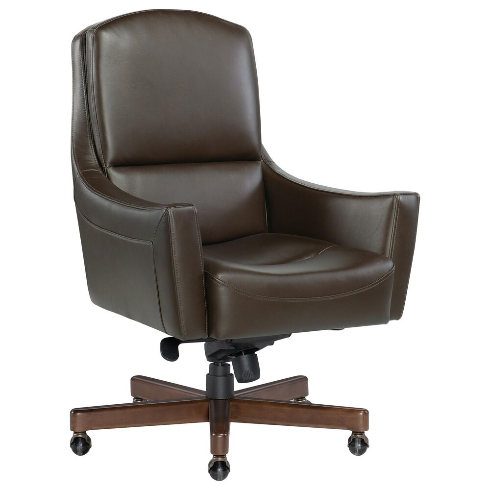 Hooker Furniture Wasila Executive Swivel Tilt Chair in Brown, , large