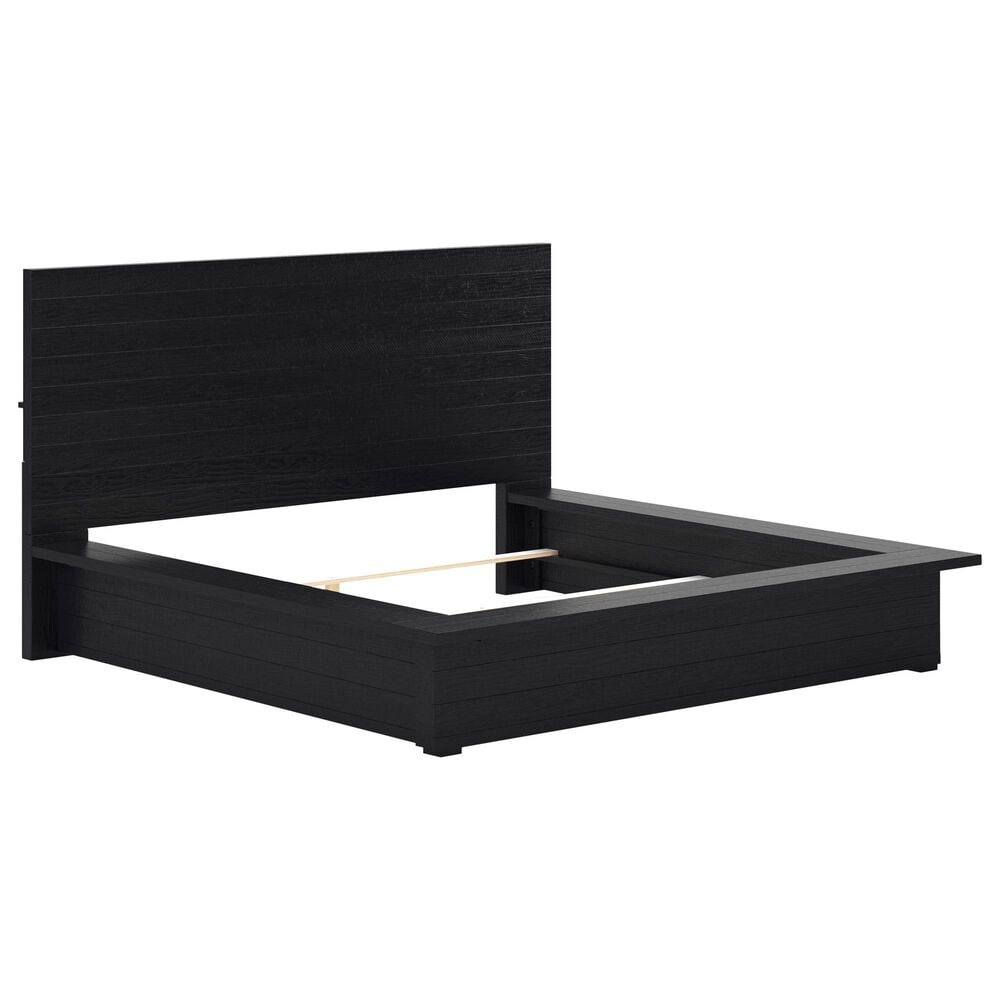 Ashley Londer King Panel Bed  in Black  in Black, , large