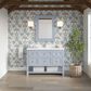 James Martin Vanities Breckenridge 48" Single Bathroom Vanity in Serenity Blue with Single Hole 3 cm White Zeus Quartz Top and Rectangular Sink, , large