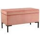 Kinfine Medium Metal Storage Bench in Blush, , large