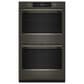 KitchenAid 30" Smart Double Wall Oven with Assisted Cook Cycles in Black Ore, , large