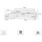 Blue River Reid 2-Piece Left Facing Sectional Sofa in Snow Fleck, , large