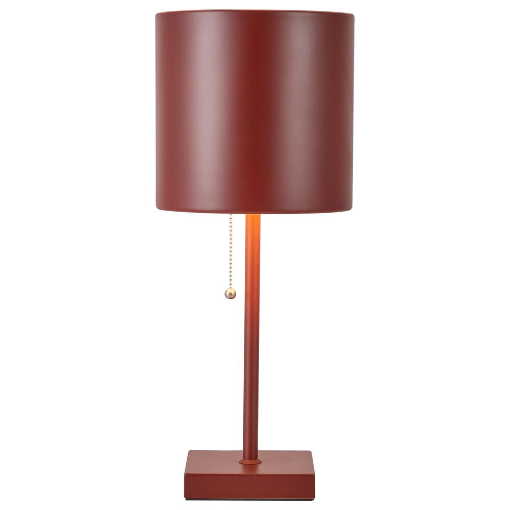Anthony California 19" Table Lamp in Red, , large