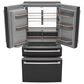 Cafe 22.3 Cu. Ft. 4-Door French Door Refrigerator in Matte Black, , large