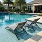 HOMLUX 3-Piece Standard Patio Chaise Lounge Set in Light Grey, , large