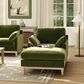Jennifer Taylor Home Pasadena Chaise Lounge Chair in Olive Green Velvet, , large