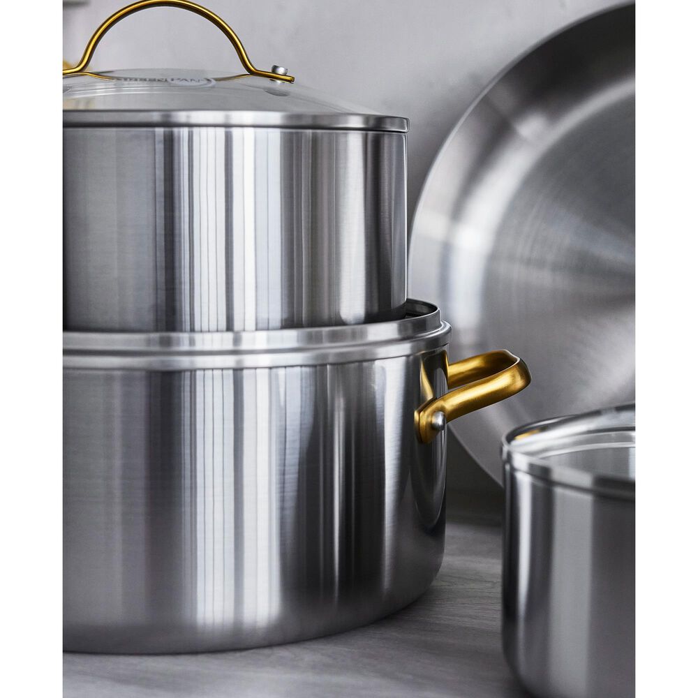 Green Pan Reserve 10-Piece Cookware Set in Stainless Steel, , large