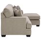 Ashley Stonemeade Stationary Sofa Chaise in Taupe, , large