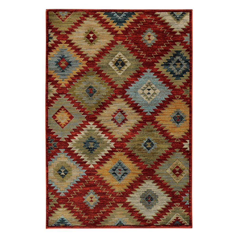 Oriental Weavers Sedona 5936D 9"10" x 12"10" Red Area Rug, , large