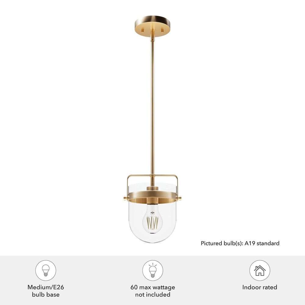 Hunter Karloff 1-Light Pendant in Alturas Gold, , large