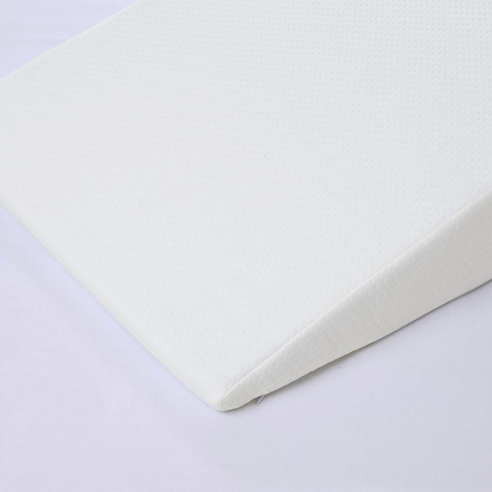 Hampton Park Memory Foam 22&quot; x 24&quot; Wedge Pillow in White, , large