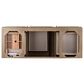 James Martin Vanities Portland 60" Single Bathroom Vanity in Whitewashed Walnut with Single Hole 3 cm White Zeus Quartz Top and Rectangular Sink, , large