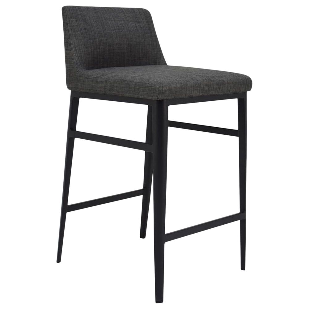 Moe"s Home Collection Baron Counter Stool in Charcoal Grey, , large