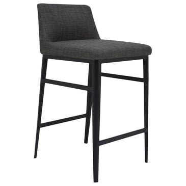 Moe"s Home Collection Baron Counter Stool in Charcoal Grey, , large