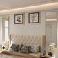 HOMLUX 14" x 48" Door Wall Mount Mirror in Gold, , large