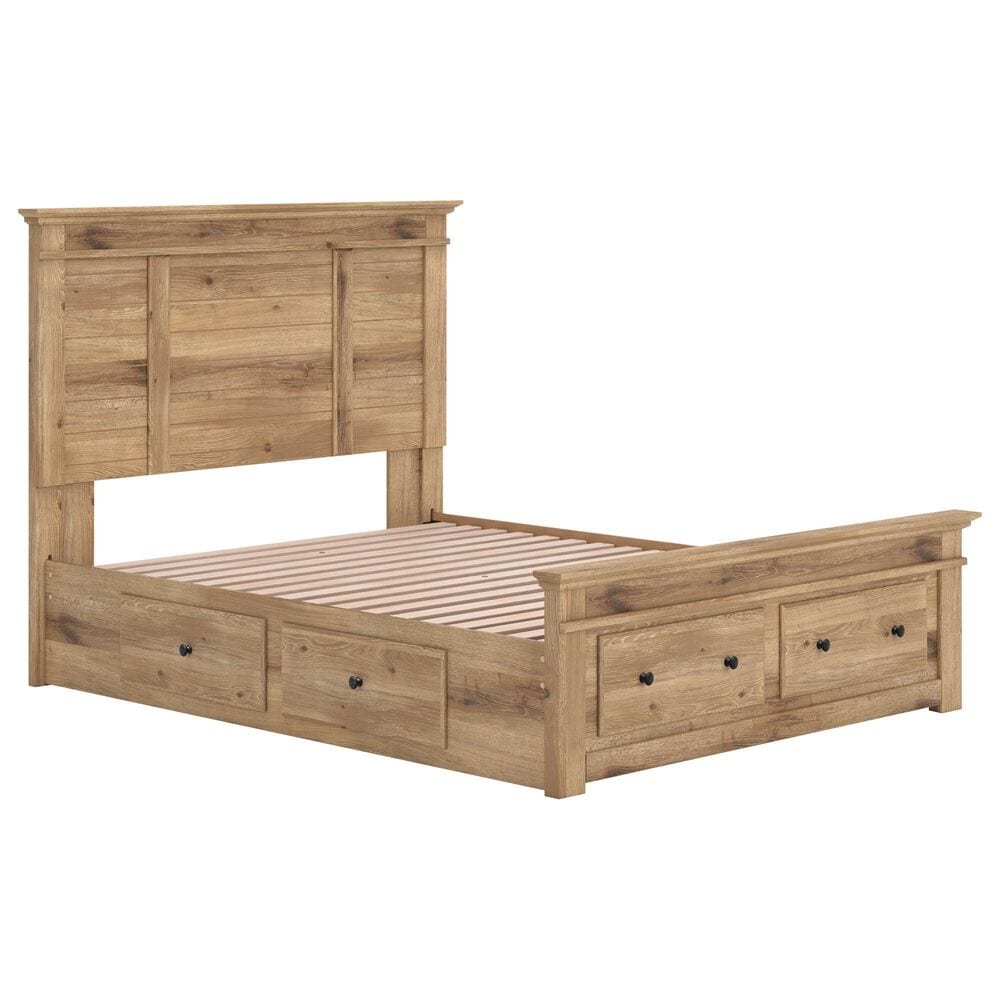 Ashley Makidern 2-Piece Queen Storage Bedroom Set with Six Drawers in Natural Brown, , large