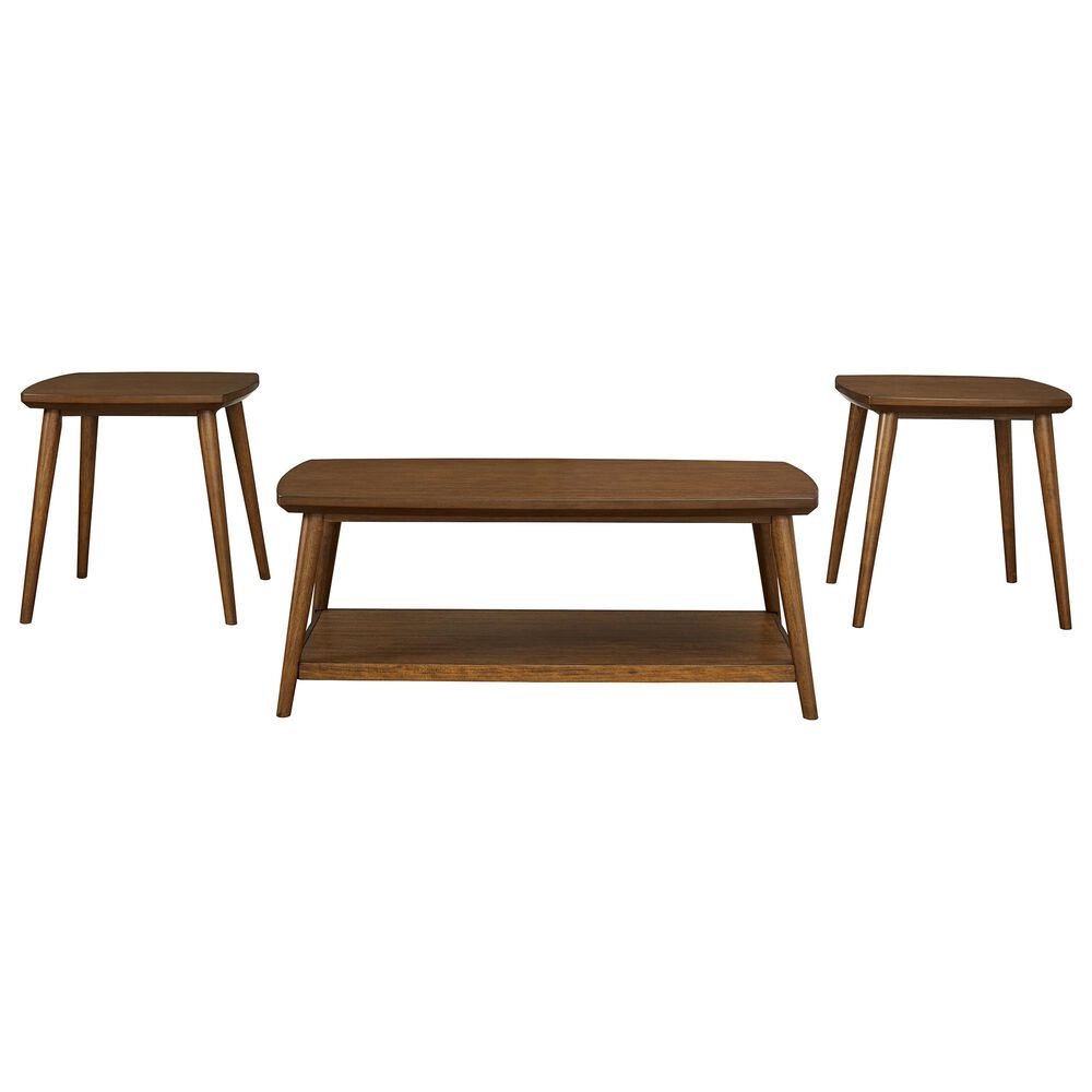 Ashley 7-Piece Living Room Set in Caramel, , large