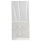 New Heritage Europa Wood Queen Panel Bed with 2 Nightstands in White, , large