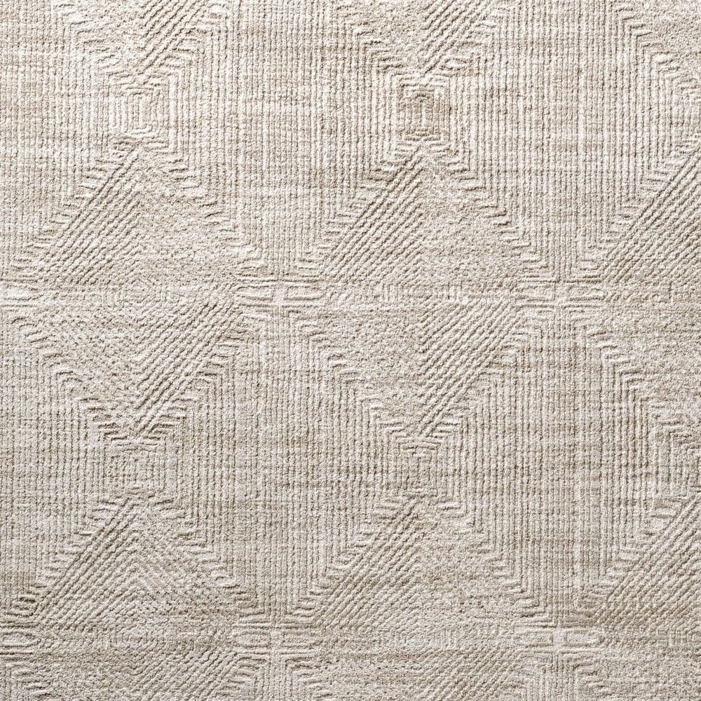 Surya Masterpiece Light Gray, Cream and Medium Gray 2&#39;7&quot; x 10&#39; Runner, , large