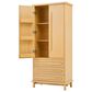 Hearth and Haven 70" Kitchen Pantry Cabinet in Natural, , large