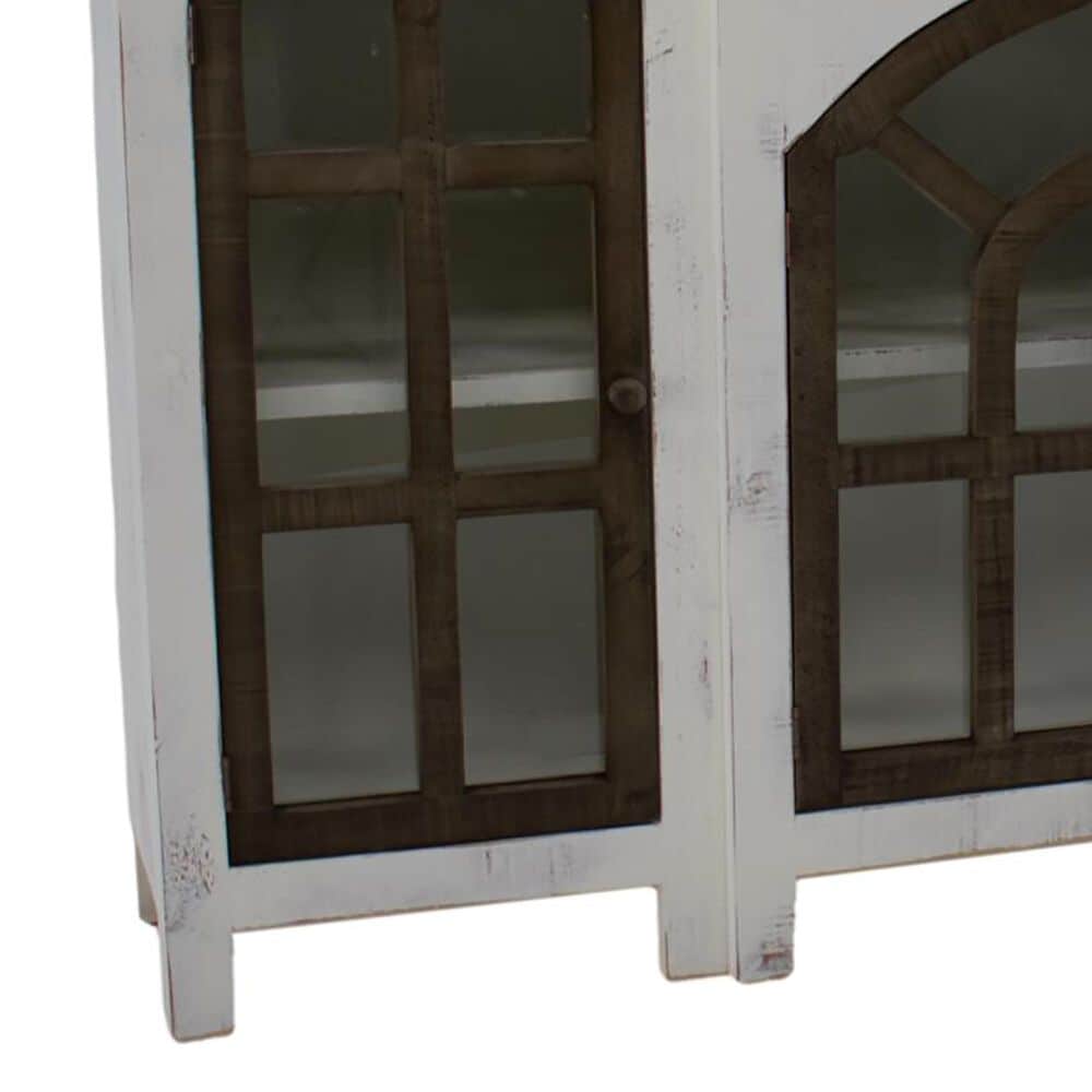 Vintage Arche 4-Door Console Cabinet in Nero White and Gray, , large