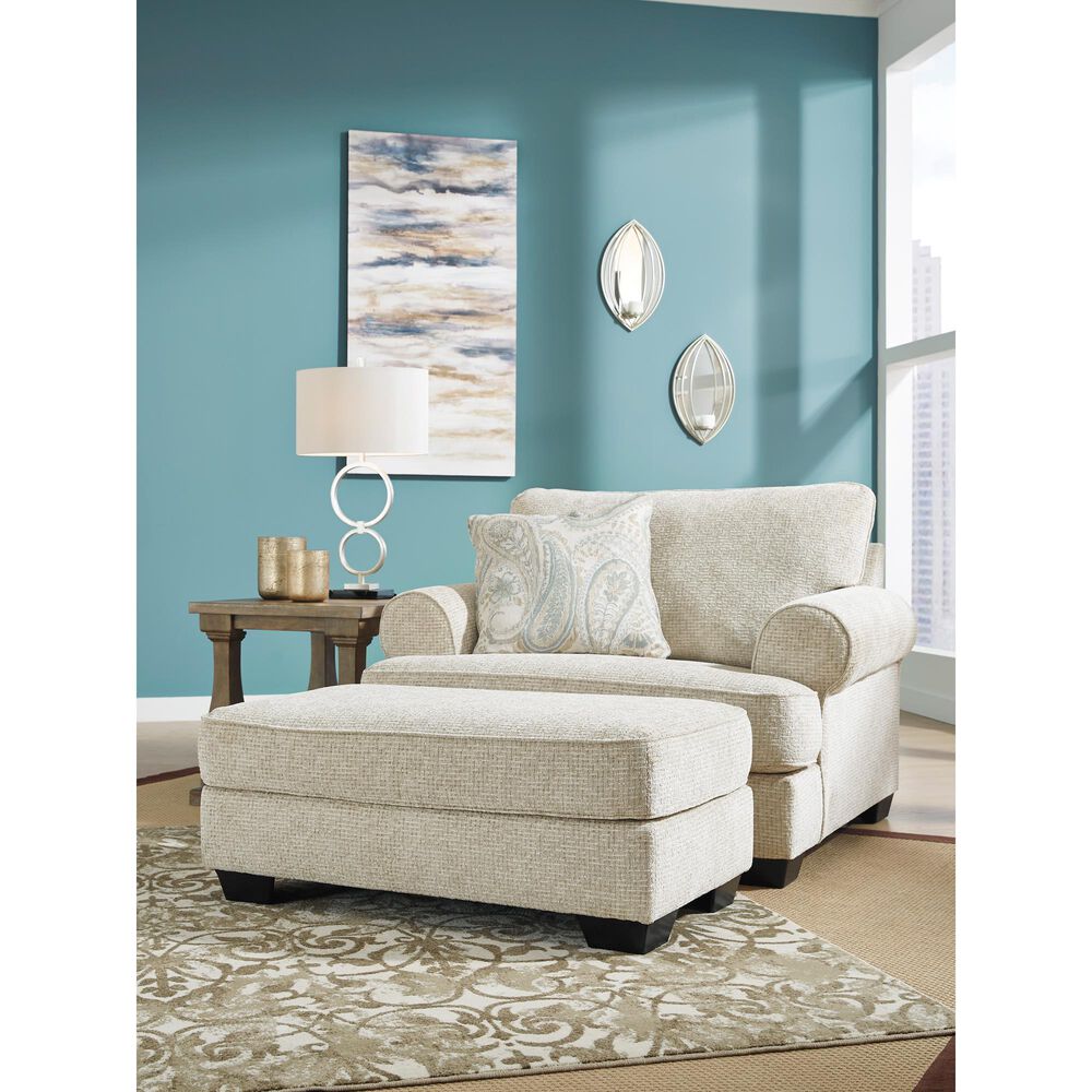 Ashley Monaghan Ottoman in Sandstone, , large