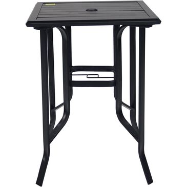 Redline Creation Inc. Square 27.5" Bar Table in Matte Black, , large