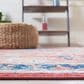 Safavieh Riviera 5"5" x 7"7" Navy and Red Area Rug, , large