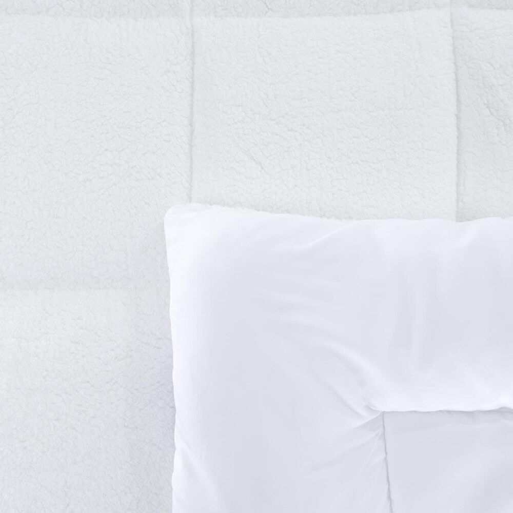 Timberlake King Oversized Reversible Down Alternative Comforter with Sherpa, , large