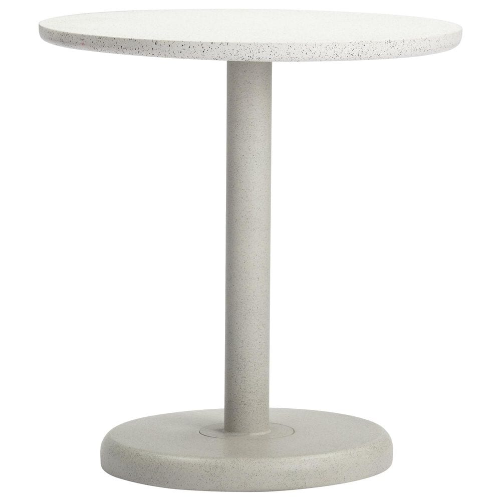Zuo Modern Liora 28" Round Dining Table in White and Gray - Table Only, , large