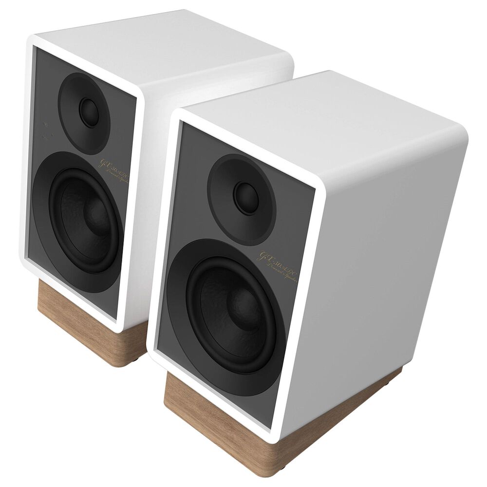 Klipsch Flexus 4&quot; Powered Monitors Bookshelf Speakers Pair in White, , large