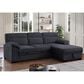 Lilola Home Kipling II 92.5" Stationary Sleeper Sofa in Dark Gray, , large