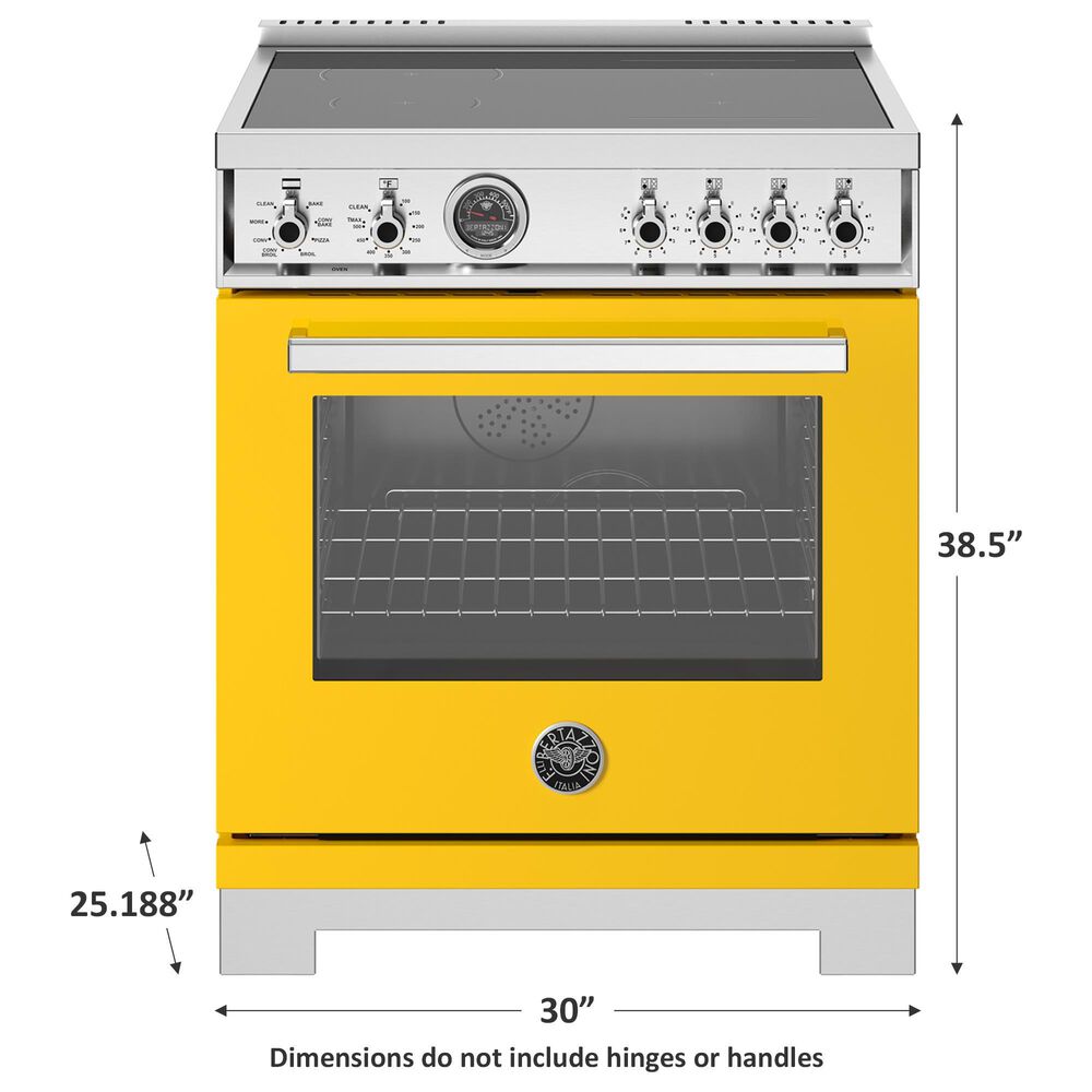 Bertazzoni Professional 4.6 Cu.Ft. Induction Range with Self-Cleaning in Giallo, , large