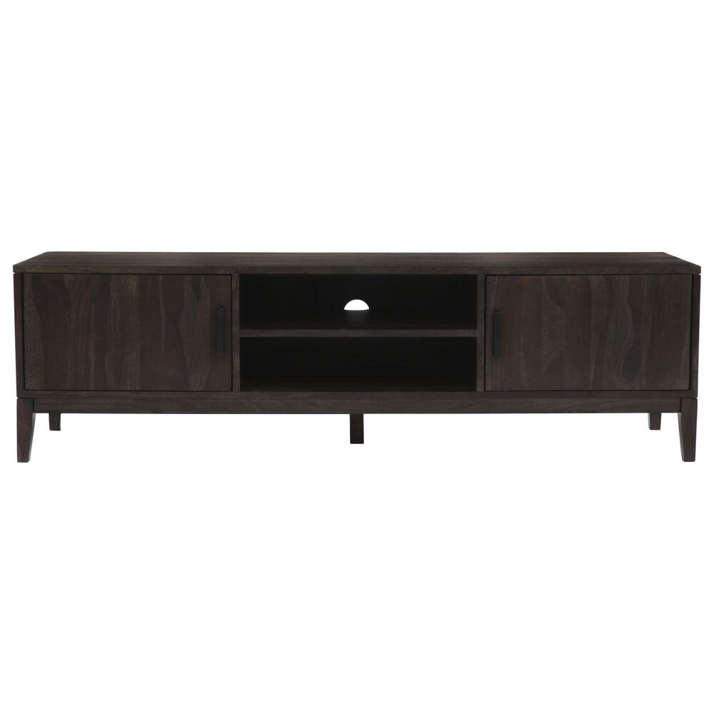 Porter Designs Fall River 72" TV Stand in Black Walnut, , large
