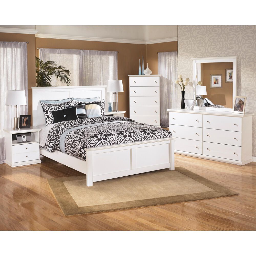 Ashley Bostwick Shoals 6-Drawer Dresser in White, , large