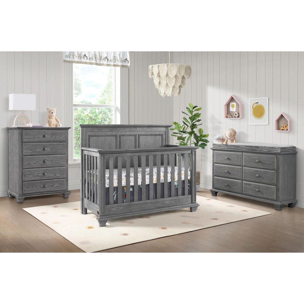 Oxford Baby Kenilworth 6 Drawer Dresser in Graphite Gray, , large