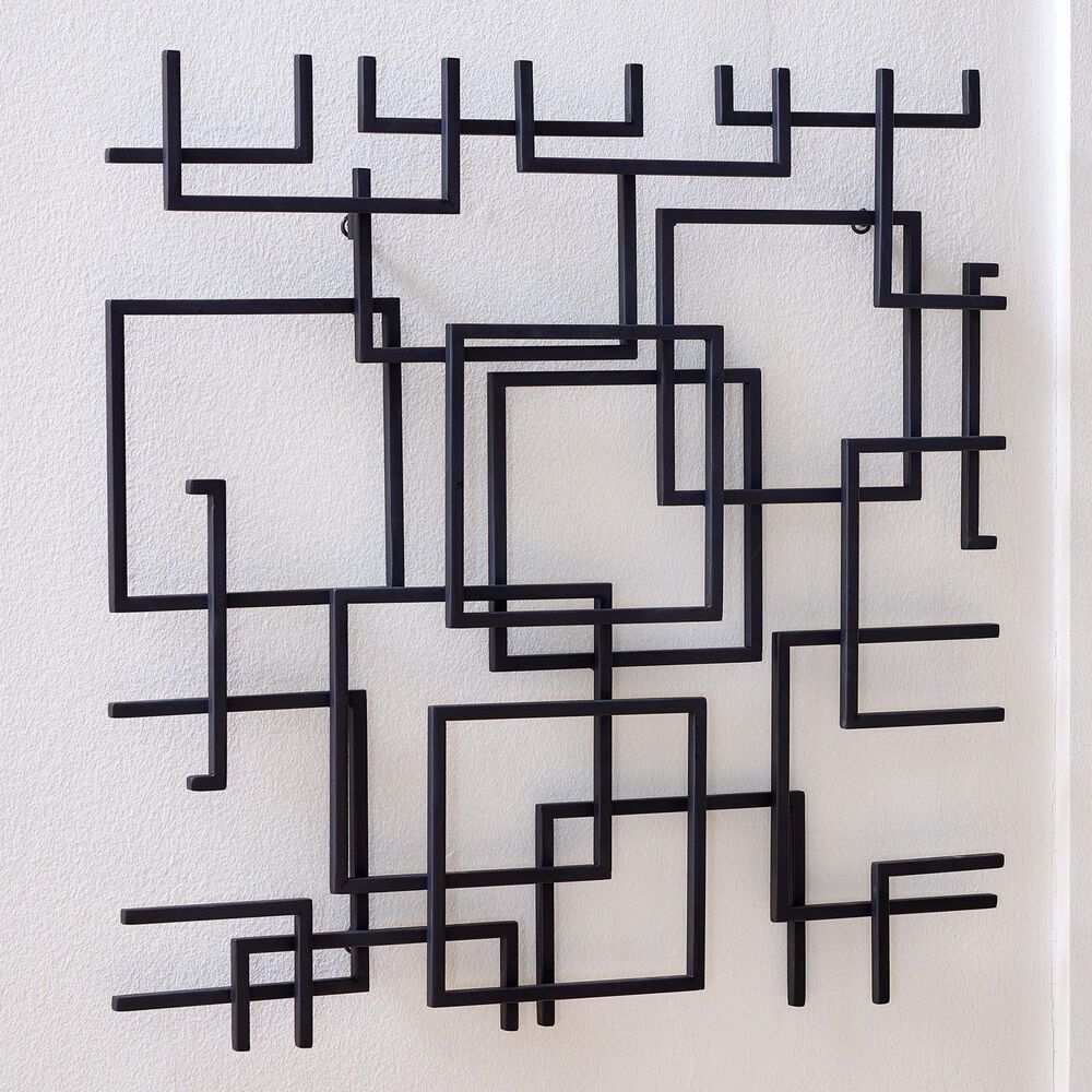 Ashley Aadanton 26" x 26" Wall Decor in Black, , large