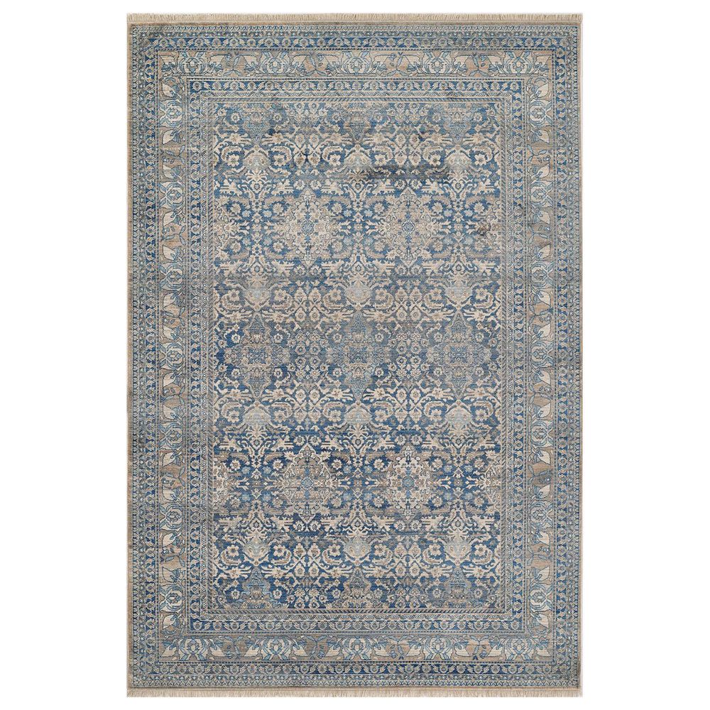 Momeni Izmir IZ-11 5" x 7"9" Blue Area Rug, , large